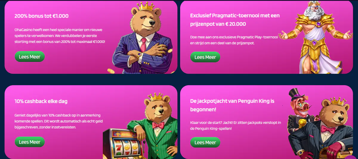 ohacasino casino promoties